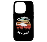 Helicopter Funny Pilot Gift I'd Rather Be Flying Retro Coque pour iPhone 14 Pro
