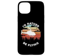 Helicopter Funny Pilot Gift I'd Rather Be Flying Retro Coque pour iPhone 15 Plus