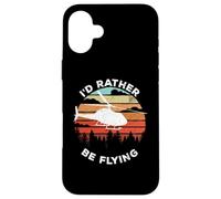 Helicopter Funny Pilot Gift I'd Rather Be Flying Retro Coque pour iPhone 16 Plus