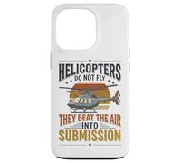 Helicopter Pilot Aviation Beat The Air Soumission Rotor Coque pour iPhone 13 Pro