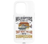 Helicopter Pilot Aviation Beat The Air Soumission Rotor Coque pour iPhone 15 Pro