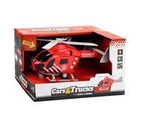 Hélicoptère de brigade de pompiers TOI-TOYS avec lumière et son