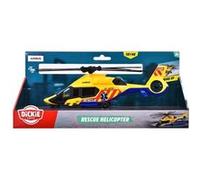 Dickie Toys Hélicoptère jouet Airbus H160, Jaune 23 cm, hélice à remontage, ultra silencieux 3+