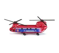 Hélicoptère de transport miniature - SIKU - Chinook - Modèle miniature - Deux rotors - Volets ouvrants - Roues intégrées
