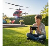 Hélicoptère Drone avec Caméra 2MP Intégrée WIFI, Vol Stable et Télécommande 1-Clic, LED Frontale, Support Smartphone, Figures Aériennes