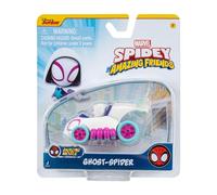 Hélicoptère Fantôme (Ghost-Spider) Figurines en métal Incroyables Spidey et Ses Amis extraordinaires de Marvel - Véhicule Miniature de 7.5 cm - Jouets de Super-héros pour Les Enfants de 3 Ans et Plus