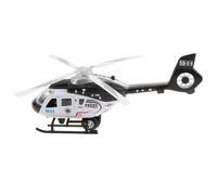 Hélicoptère Moulé Sous Pression, Avion De Police Avec Lumières Et Sons, Jouet De Traction Pour Enfants Garçons