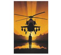 Hélicoptère Puzzle De 1000 Pièces pour Adultes, Adolescents Et Enfants Puzzles, Décompression Intellectuelle, Jeu Familial Amusant 78×53cm