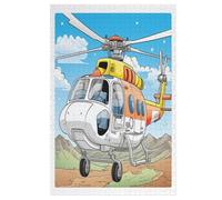 Hélicoptère Puzzle De 1000 Pièces pour Adultes, Adolescents Et Enfants Puzzles, Décompression Intellectuelle, Jeu Familial Amusant 78×53cm