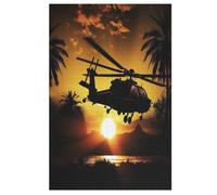 Hélicoptère Puzzle en Bois 1000 Pièces, DIY, Divertissement Créatif, Amusement Puzzles pour Adultes Et Enfants À Partir De 12 Ans, 78×53cm
