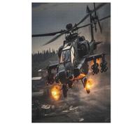 Hélicoptère Puzzle en Bois 1000 Pièces pour Adultes Et Enfants, Puzzles Impossible, Jeu De Patience Coloré, À Partir De 12 Ans 78×53cm