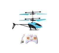 Hélicoptère radio commandé Rx118 Infrarouge Induction pour enfants - Bleu