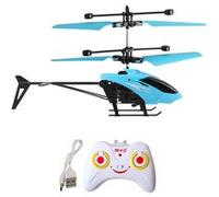 Hélicoptère radio commandé Rx118 Infrarouge Induction pour enfants - Bleu G