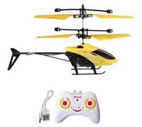 Hélicoptère radio commandé Rx118 Infrarouge Induction pour enfants - Jaune G