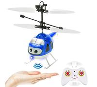 Hélicoptère radiocommandé avec gyroscope et lumière LED - Mini hélicoptère radiocommandé pour enfants à partir de 6 ans