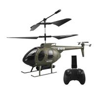 Hélicoptère RC avec caméra HD 6 canaux 2,4 GHz 350mAh Hélicoptère télécommandé Pendant 15 Minutes Assemblage Facile Assembly ABS RC Plane, Cadeaux pour Enfants, Green de l'armée, Jouets