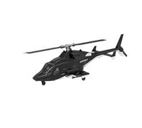 Hélicoptère RC avec GPS pour débutants, F02-S Air-Wolf 1/34 2,4 G 9 CH extérieur monorotor Flybarless télécommandé avec flux optique et lumières LED (mode réglable 1/2)