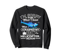 Hélicoptère RC Hélicoptère télécommandé Crashed RC Heli Sweatshirt