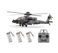 Hélicoptère RC sans barre 1/48, modèle d'hélicoptère militaire C170 AH-64D 2,4 G 6 CH avec positionnement du flux optique, maintien de la hauteur TOF, vol inversé à une touche, avion RC adapté aux