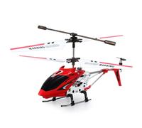 Hélicoptère RC Syma S107g 3 canaux avec gyroscope, corps en alliage, anti-collision, résistant aux chutes, jouet modèle pour enfants et adultes, en stock, intérieur red