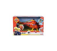 Simba Hélicoptère Wallaby 1 – Sonores et lumineux – 1 figurine, piles incluses – Rouge