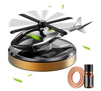 Hélicoptère Solaire Désodorisant Voiture Rotation Aromathérapie Voiture Parfum Diffuseur Ornement pour Véhicules Avec Petite Bouteille Huile Essentielle Pour Voiture Et Décoration d'Intérieur