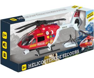 Hélicoptère Son Et Lumière 36cm Rouge TU