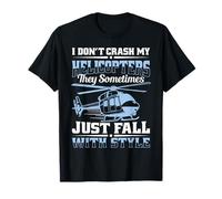Hélicoptère télécommandé avec télécommande « Don't Crash RC Helicopter » T-Shirt