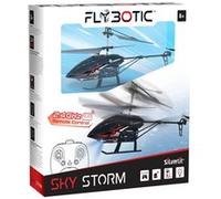 Flybotic - Sky Storm - Hélicoptère Radiocommandé 3 Canaux - Gyroscope & Rotor Coaxial pour Stabilité - Vol Stationnaire - Effets Lumineux - Batterie Incluse - Jouet RC Enfant dès 8 Ans