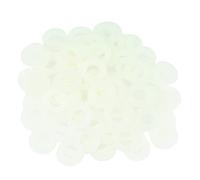 HELIFOUNER Lot de 200 rondelles plates M6 en nylon blanc, rondelles en plastique, diamètre intérieur 6 mm, diamètre extérieur 12 mm, épaisseur 1,5 mm