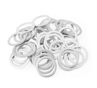 HELIFOUNER Lot de 30 joints de bouchon de vidange automobile M20 x 26 x 1,5 mm, rondelles plates en aluminium, diamètre intérieur 20 mm, diamètre extérieur 26 mm, épaisseur 1,5 mm