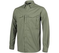 Helikon Defender Mk2 Manche Longue Chemise Patrouille Tactique Homme Olive Verte