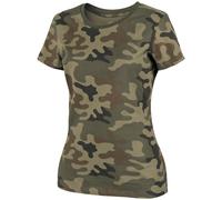 Helikon Femme T-Shirt Coton Militaire Qualité Supérieure Doux PL Woodland Camo
