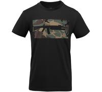 Helikon T-shirt 16/203 Combo Homme Coton Armée Militaire Black/US Woodland