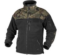 HELIKON TACTIQUE D'INFANTERIE DOUBLE MOLLETON LOURD HOMMES MANTEAU NOIR POLONAIS