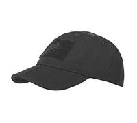 Helikon-Tex Casquette de baseball pliable pour homme, Polycoton Ripstop Noir Taille unique