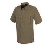 Helikon-Tex Defender Mk2 Ultralight Men Button Down Short Sleeve Shirt - Silver Mink, Medium - Casual Outdoor, Fishing, Hiking, Tactical Shirt