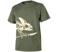 Helikon-Tex Full Body Skeleton T-shirt Graphique Logo Armée Gym Olive Verte