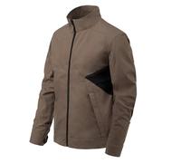 Helikon-Tex Greyman Urban Line Veste pour homme, 5 poches, fermeture éclair, manteaux, vestes de printemps, bomber, marron terre / noir, L