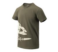 Helikon-Tex Homme Full Body Skeleton T-Shirt Vert Olive Taille S