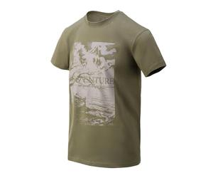 Helikon-Tex T-shirt en coton avec inscription « Adventure is Out There » - Vert - XL
