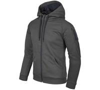 Helikon-Tex Urban Sweat À Capuche Tactique Full Zip Hommes Melange Noir-Gris