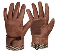 Helikon-Tex Woodcrafter Gants Doigt Complet Extérieur Cuir De Vachette US Brown