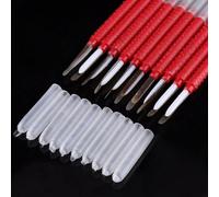 Helilyco 10pcs Rétractable Bee Larve Greffage Tool Kit pour Élevage de Reine et Production de Gelée Royale Rouge