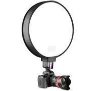 Helilyco 30 cm/40 cm pour Speedlight rond Flash Strobe Monolight Portable Pliable Diffuseur de lumière avec sac de rangement Mariage Portrait Photographie Studio pour l'éclairage, Noir