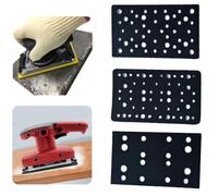 Helilyco 80 x 133 mm pour tampon de ponçage en mousse souple avec crochet et boucle, interface éponge résistante à l'abrasion RTS400 LS130, ponceuse 16/46/54 trous