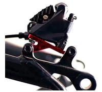 Helilyco Adaptateur de frein à disque en alliage CNC pour vélo, montage latéral pour support d'étrier à montage plat, rotors de 160 mm/180 mm, compatible avec Hope/Campagnolo, noir