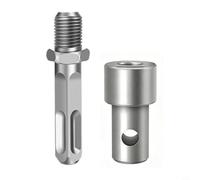 Helilyco Adaptateur de perceuse électrique vers tarière de jardin, tige d'extension pour outil de creusage de terre, convertisseur de forage de sol modifié (B)