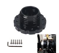Helilyco Adaptateur de volant en alliage d'aluminium pour Thrustmaster T300, T500, pour roues TS-PC, TX Racing, pour montage compact Sim Racing Setup, noir