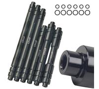 Helilyco Adaptateur d'essieu traversant de vélo 12 15 mm à 9 mm Conversion QR pour VTT vélo de route, avant 100 x 15 → 9 110 x 15 →9 100 x 12→9, arrière 135 x 12→9 142 x 12→9 148 x 12→9